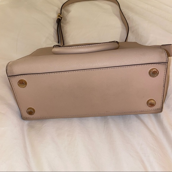 👜 Michael Kors MD Selma Leather Satchel – Vintage Chic Glam 👜 - Picture 4 of 8